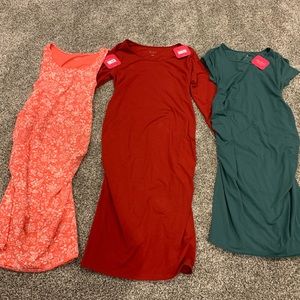 3 new with tags Isabel maternity cinched dresses size large